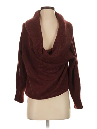 Pre-owned H&m Cardigan Sweater In Burgundy