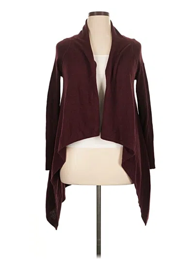 Pre-owned H&m Cardigan Sweater In Burgundy