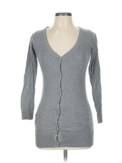Pre-owned H&m Cardigan Sweater In Gray