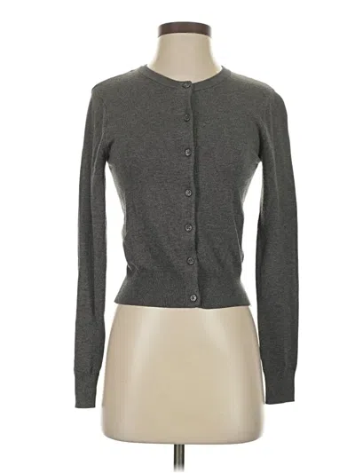Pre-owned H&m Cardigan Sweater In Gray