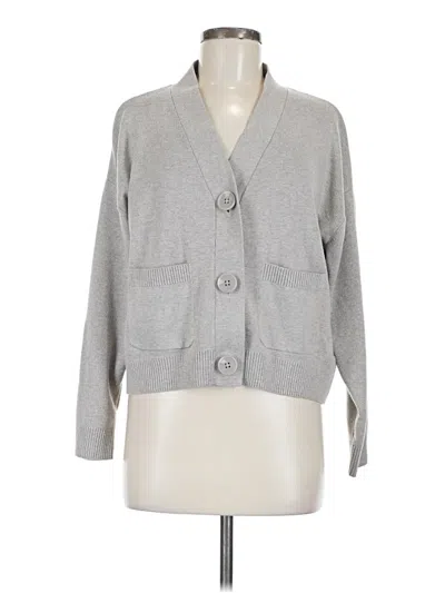 Pre-owned H&m Cardigan Sweater In Gray