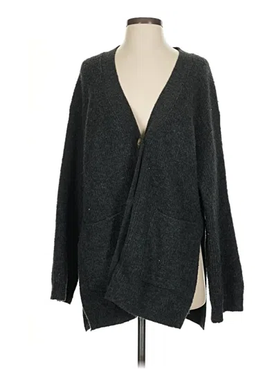 Pre-owned H&m Cardigan Sweater In Gray