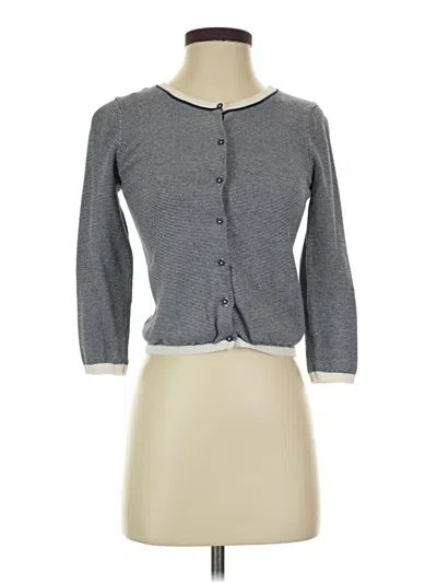 Pre-owned H&m Cardigan Sweater In Gray