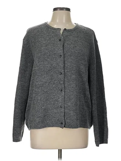 Pre-owned H&m Cardigan Sweater In Gray