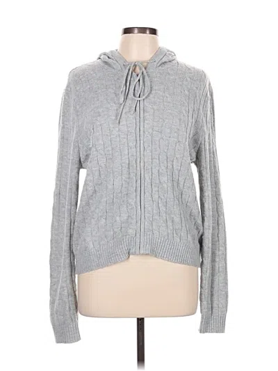 Pre-owned H&m Cardigan Sweater In Gray