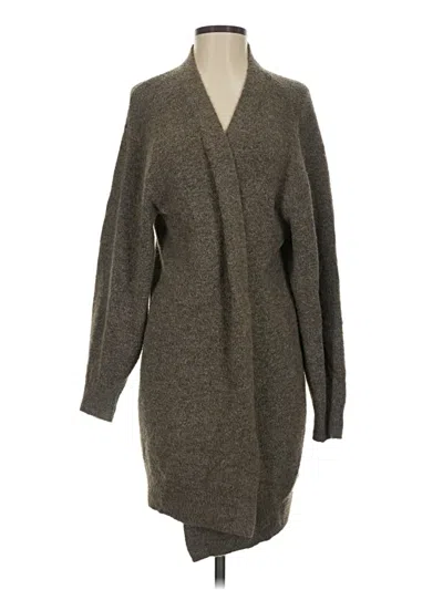 Pre-owned H&m Cardigan Sweater In Gray