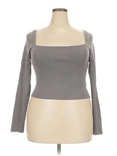 Pre-owned H&m Cardigan Sweater In Gray