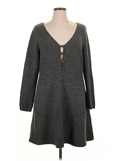 Pre-owned H&m Cardigan Sweater In Gray