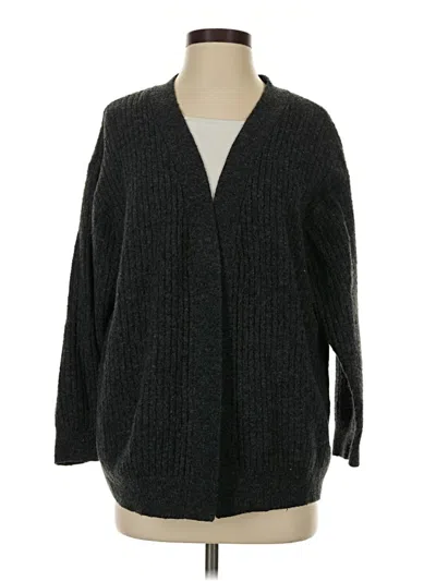 Pre-owned H&m Cardigan Sweater In Gray