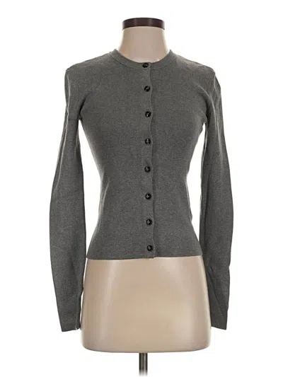 Pre-owned H&m Cardigan Sweater In Gray