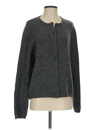 Pre-owned H&m Cardigan Sweater In Gray