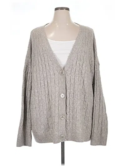 Pre-owned H&m Cardigan Sweater In Gray