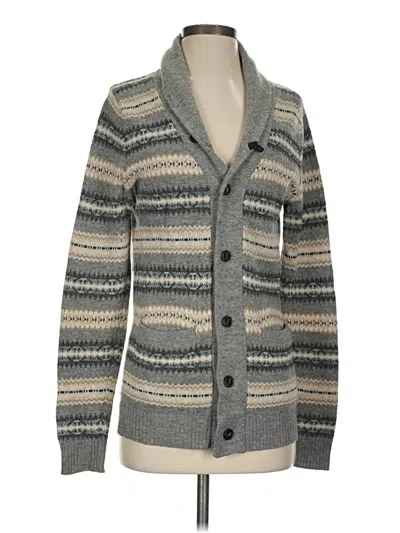 Pre-owned H&m Cardigan Sweater In Gray