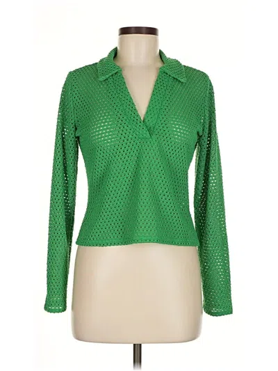 Pre-owned H&m Cardigan Sweater In Green