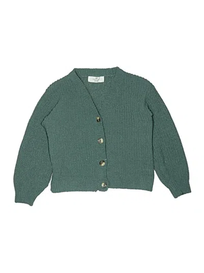 Pre-owned H&m Kids' Cardigan Sweater In Green