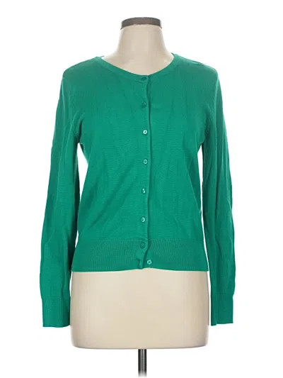 Pre-owned H&m Cardigan Sweater In Green
