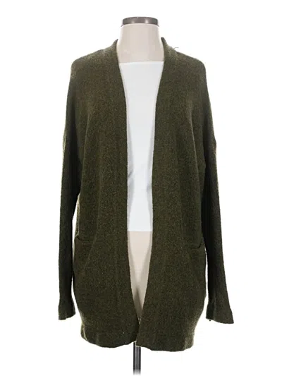 Pre-owned H&m Cardigan Sweater In Green
