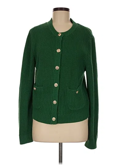 Pre-owned H&m Cardigan Sweater In Green