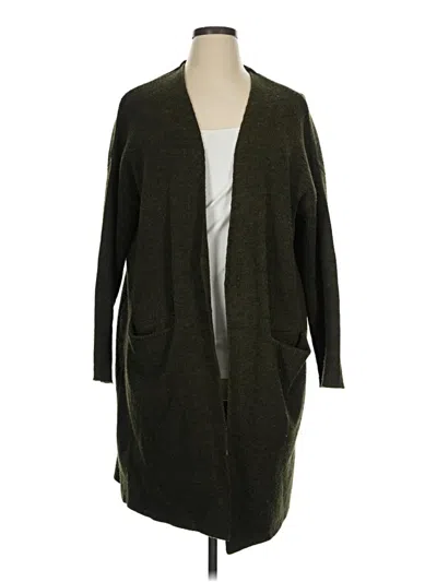 Pre-owned H&m Cardigan Sweater In Green