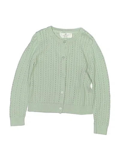 Pre-owned H&m Kids' Cardigan Sweater In Green