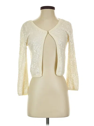 Pre-owned H&m Cardigan Sweater In Ivory