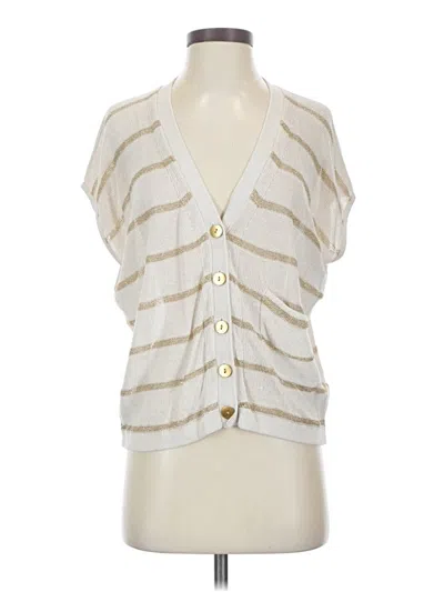 Pre-owned H&m Cardigan Sweater In Ivory