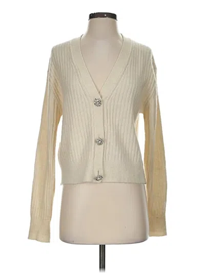 Pre-owned H&m Cardigan Sweater In Ivory