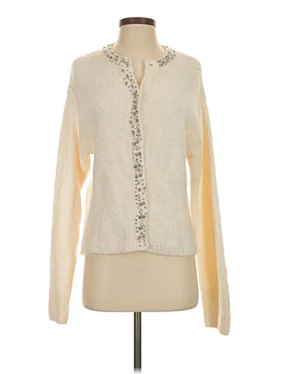 Pre-owned H&m Cardigan Sweater In Ivory
