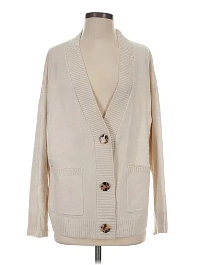 Pre-owned H&m Cardigan Sweater In Ivory