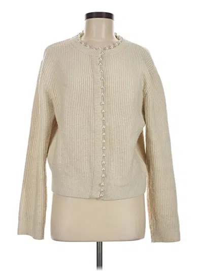 Pre-owned H&m Cardigan Sweater In Ivory