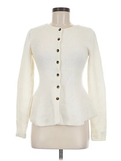 Pre-owned H&m Cardigan Sweater In Ivory