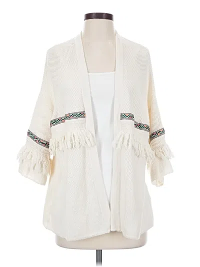 Pre-owned H&m Cardigan Sweater In Ivory