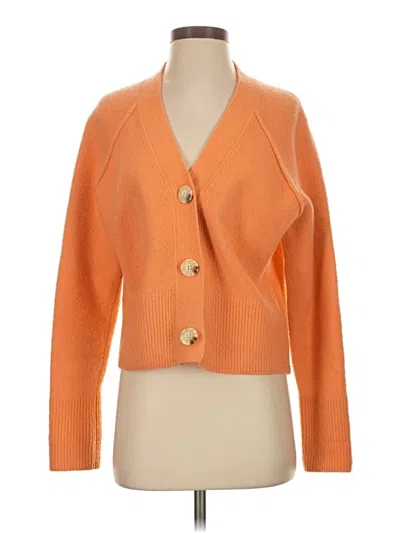 Pre-owned H&m Cardigan Sweater In Orange