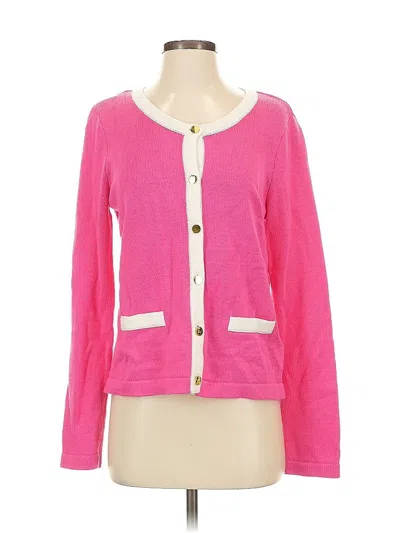 Pre-owned H&m Cardigan Sweater In Pink