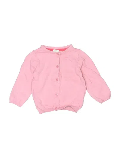 Pre-owned H&m Babies' Cardigan Sweater In Pink