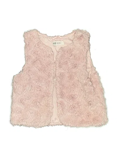 Pre-owned H&m Kids' Cardigan Sweater In Pink