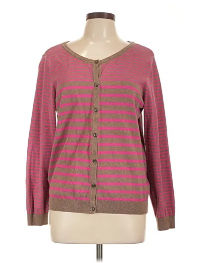 Pre-owned H&m Cardigan Sweater In Pink