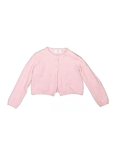 Pre-owned H&m Kids' Cardigan Sweater In Pink