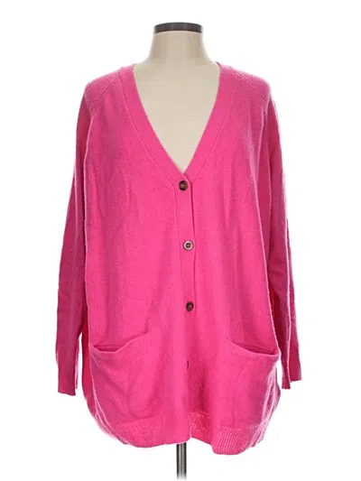 Pre-owned H&m Cardigan Sweater In Pink