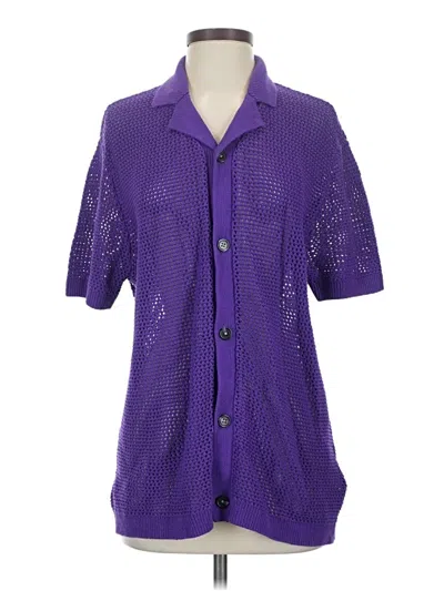 Pre-owned H&m Cardigan Sweater In Purple