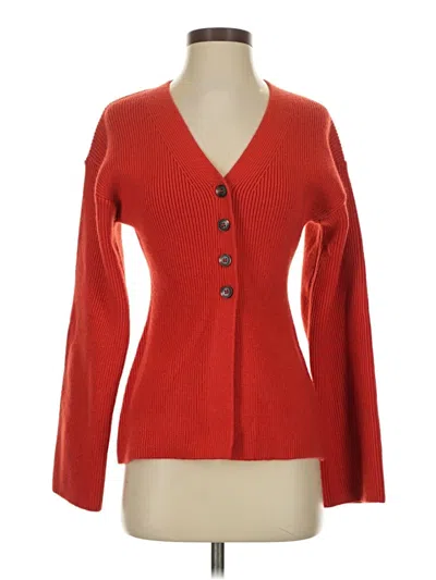 Pre-owned H&m Cardigan Sweater In Red