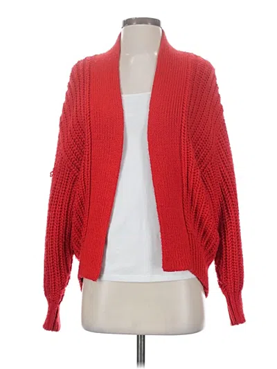 Pre-owned H&m Cardigan Sweater In Red