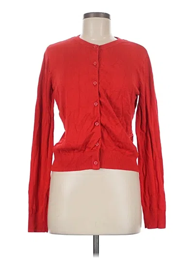 Pre-owned H&m Cardigan Sweater In Red