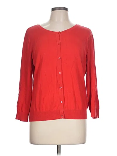 Pre-owned H&m Cardigan Sweater In Red