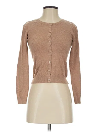 Pre-owned H&m Cardigan Sweater In Tan