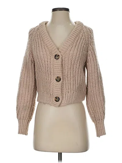 Pre-owned H&m Cardigan Sweater In Tan