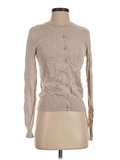 Pre-owned H&m Cardigan Sweater In Tan