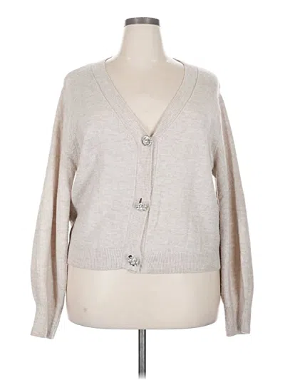 Pre-owned H&m Cardigan Sweater In Tan