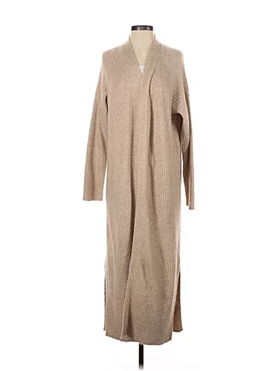 Pre-owned H&m Cardigan Sweater In Tan
