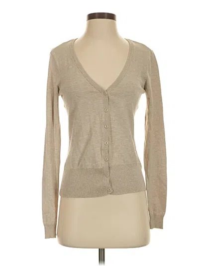 Pre-owned H&m Cardigan Sweater In Tan